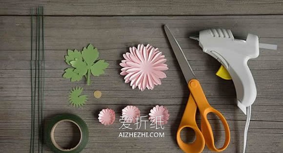 怎么简单做非洲菊的手工制作教程- www.aizhezhi.com