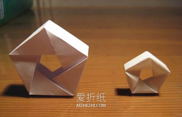 怎么折纸五角大楼形状多边形的折法步骤图解- www.aizhezhi.com