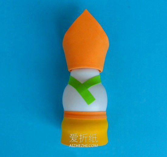 怎么用酸奶瓶做阿拉伯国王人偶的制作方法- www.aizhezhi.com