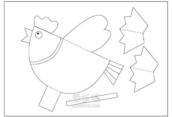 幼儿园怎么做母鸡挂饰的手工制作教程- www.aizhezhi.com