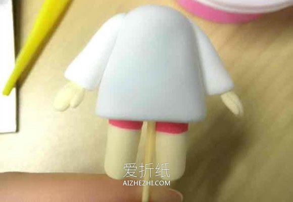 怎么做超轻粘土干物妹小埋女孩人偶制作图解- www.aizhezhi.com