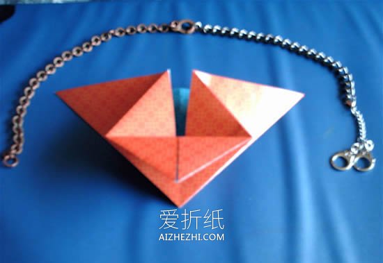 怎么折纸带翅膀心的折叠方法步骤图- www.aizhezhi.com