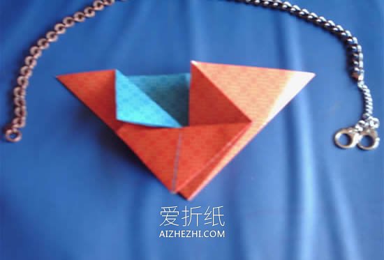 怎么折纸带翅膀心的折叠方法步骤图- www.aizhezhi.com