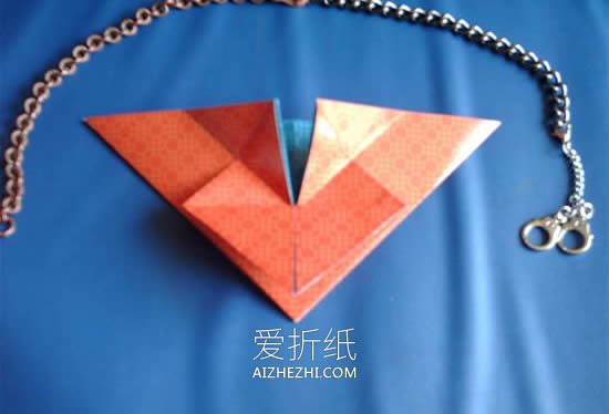 怎么折纸带翅膀心的折叠方法步骤图- www.aizhezhi.com