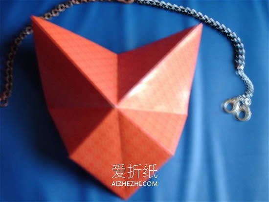 怎么折纸带翅膀心的折叠方法步骤图- www.aizhezhi.com