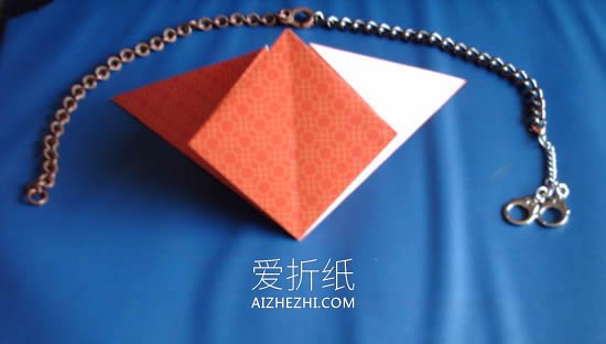 怎么折纸带翅膀心的折叠方法步骤图- www.aizhezhi.com