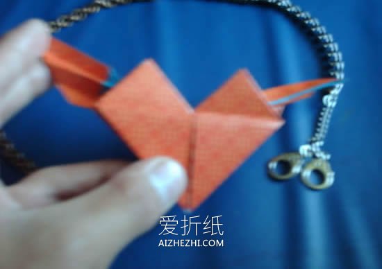 怎么折纸带翅膀心的折叠方法步骤图- www.aizhezhi.com