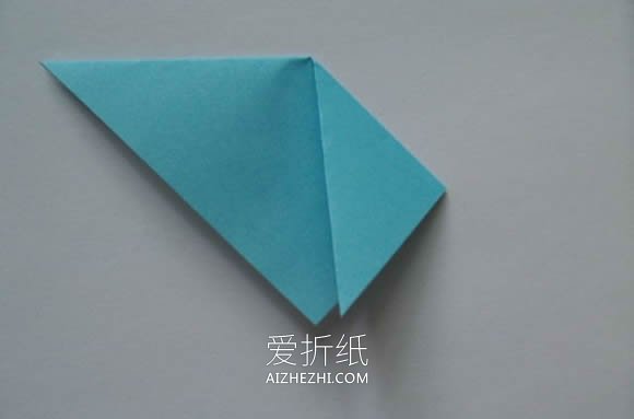 怎么折纸模块化三角形收纳盒的折法图解- www.aizhezhi.com