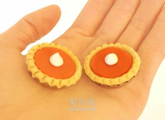 怎么做感恩节超轻粘土南瓜饼的制作方法图解- www.aizhezhi.com