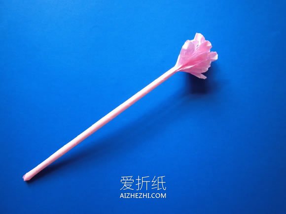 怎么用手揉纸折风信子的折法步骤图解- www.aizhezhi.com