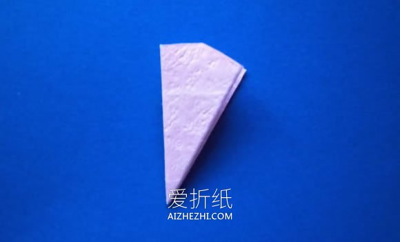 怎么用手揉纸折风信子的折法步骤图解- www.aizhezhi.com