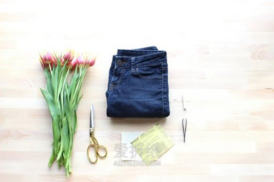 怎么改造制作破洞牛仔裤的方法图解- www.aizhezhi.com