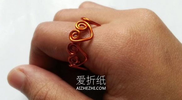 怎么做情人节礼物心链戒指的制作方法图解- www.aizhezhi.com