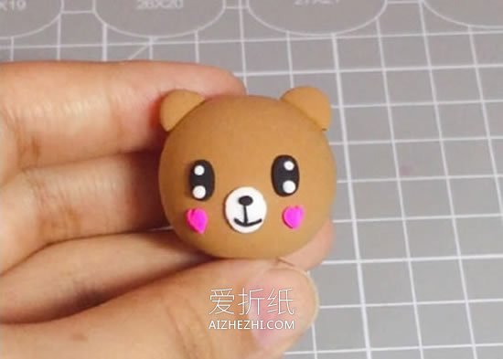 怎么做超轻粘土网红熊的制作方法图解- www.aizhezhi.com