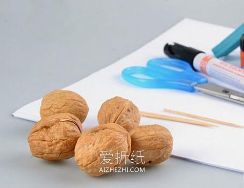 怎么简单做核桃壳帆船的手工制作方法- www.aizhezhi.com