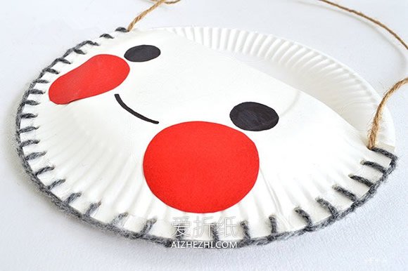 怎么用纸盘做兔子收纳袋的手工制作方法- www.aizhezhi.com