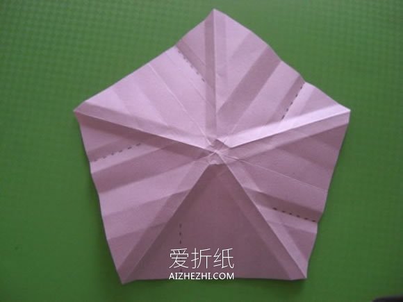 怎么折纸福山玫瑰花的折法详细过程图解- www.aizhezhi.com