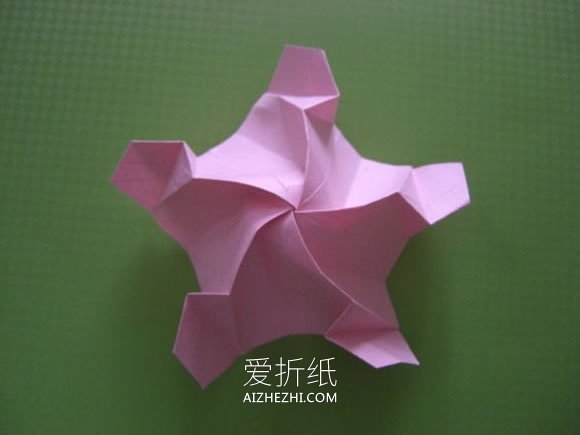 怎么折纸福山玫瑰花的折法详细过程图解- www.aizhezhi.com