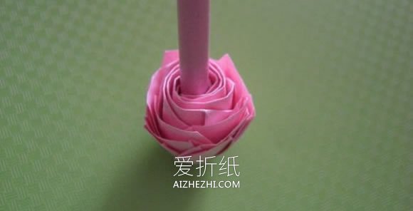 怎么折纸福山玫瑰花的折法详细过程图解- www.aizhezhi.com