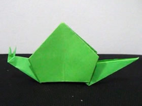 怎么简单折纸小蜗牛的折法步骤教程