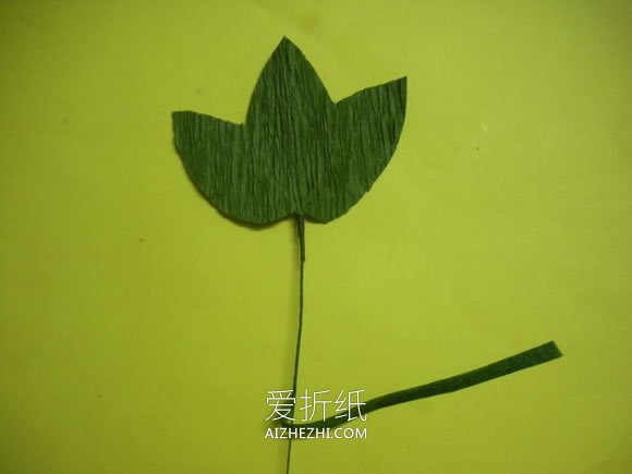 怎么做皱纹纸牵牛花的手工制作方法图解- www.aizhezhi.com