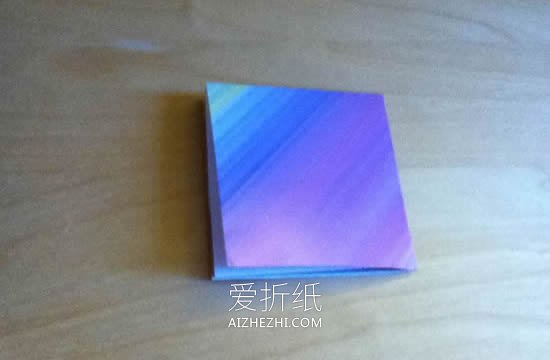 怎么折纸很酷三角玫瑰花的折法步骤图解- www.aizhezhi.com