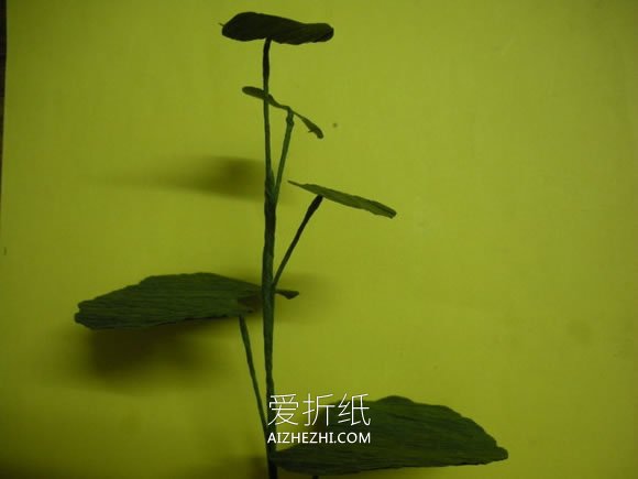 怎么做皱纹纸天竺葵的手工制作方法图解- www.aizhezhi.com