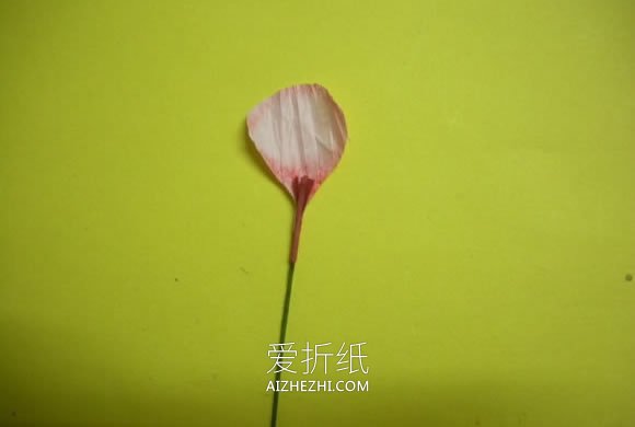 怎么做皱纹纸天竺葵的手工制作方法图解- www.aizhezhi.com