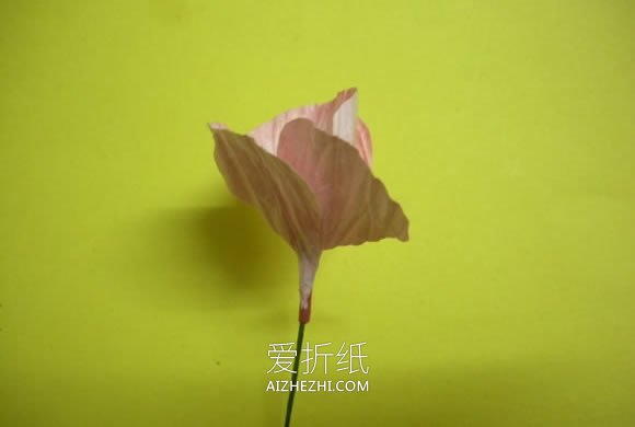 怎么做皱纹纸天竺葵的手工制作方法图解- www.aizhezhi.com