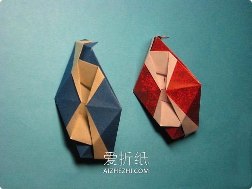 立体五边形图案纸花球的折法详细步骤图解- www.aizhezhi.com