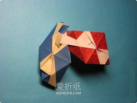 立体五边形图案纸花球的折法详细步骤图解- www.aizhezhi.com