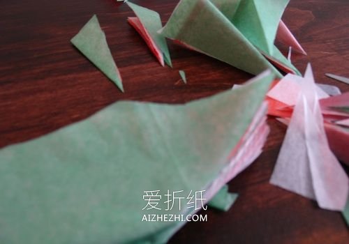 怎么用薄纸做漂亮纸花的手工制作方法步骤- www.aizhezhi.com