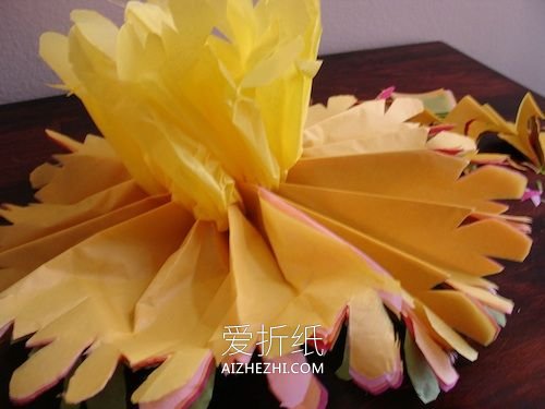 怎么用薄纸做漂亮纸花的手工制作方法步骤- www.aizhezhi.com