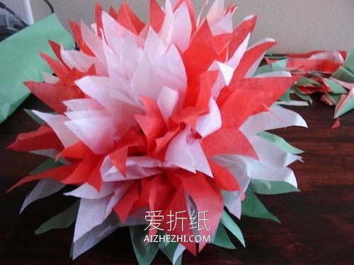 怎么用薄纸做漂亮纸花的手工制作方法步骤- www.aizhezhi.com