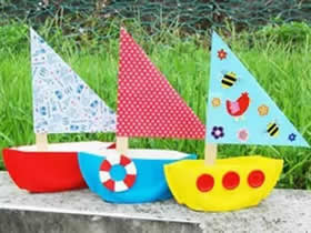 幼儿园怎么简单做纸盘小船的手工制作方法