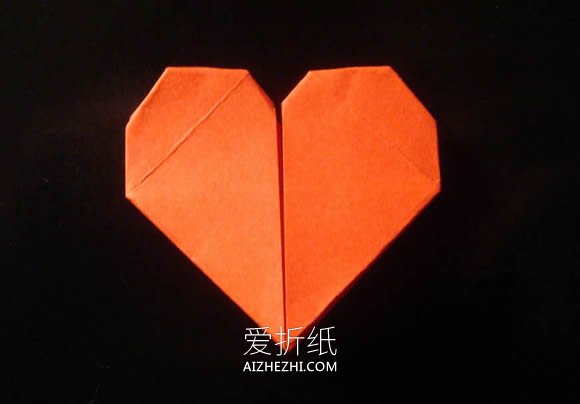 怎么折纸爱心书签的折法过程步骤图解- www.aizhezhi.com