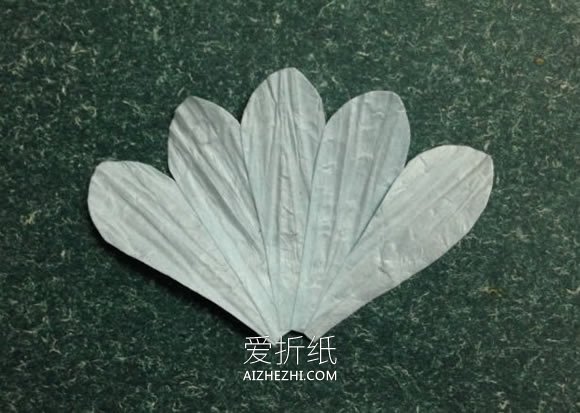 怎么做纸藤蓝雪花的手工制作方法图解- www.aizhezhi.com