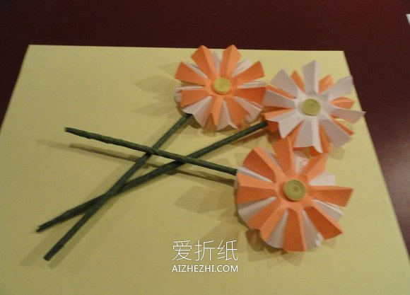 怎么做重阳节菊花礼物的手工制作方法图解- www.aizhezhi.com