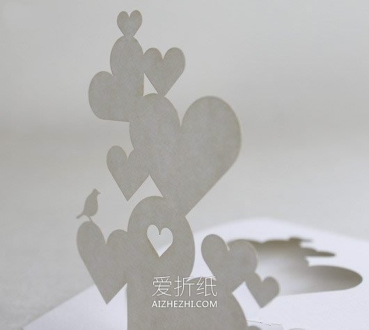 怎么做七夕情人节立体爱心贺卡的制作方法- www.aizhezhi.com