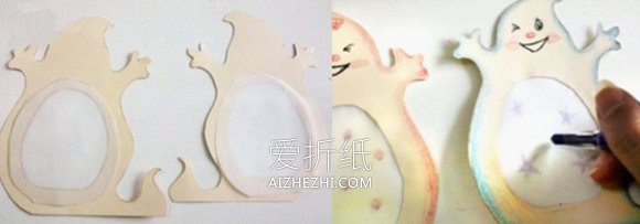 怎么做万圣节灯笼幽灵的简单制作方法图解- www.aizhezhi.com