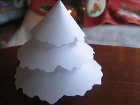怎么简单做立体纸圣诞树的制作方法图解