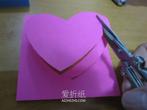 怎么做情人节心形弹出爱便利贴/贺卡的制作方法- www.aizhezhi.com