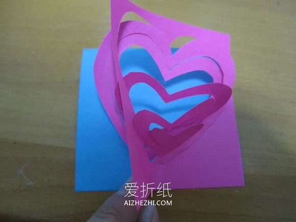 怎么做情人节心形弹出爱便利贴/贺卡的制作方法- www.aizhezhi.com