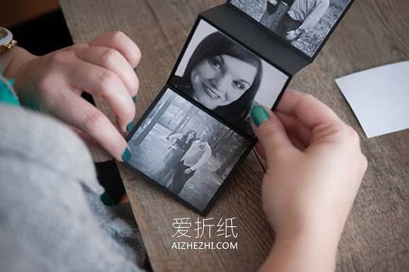 怎么做复古风黑白照片情人节礼物制作方法- www.aizhezhi.com