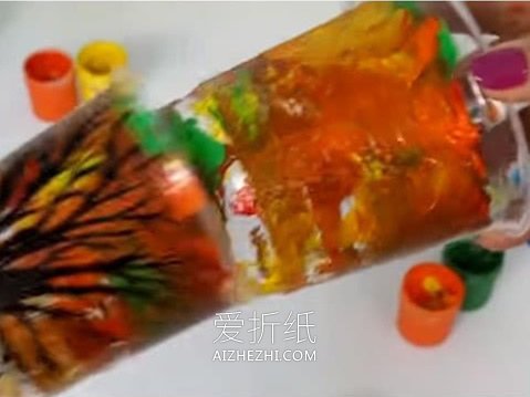 怎么用塑料杯做新年大树灯笼/烛台的制作方法- www.aizhezhi.com