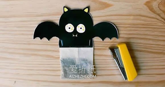 怎么做万圣节怪物茶包的手工制作方法- www.aizhezhi.com