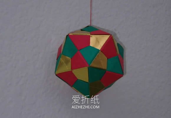 怎么手工折纸二十面体的折法详细图解步骤- www.aizhezhi.com