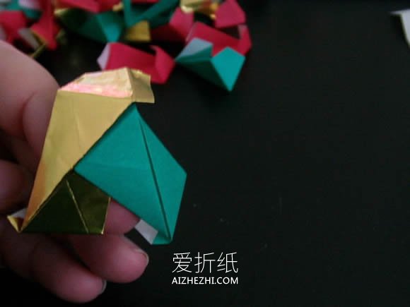 怎么手工折纸二十面体的折法详细图解步骤- www.aizhezhi.com