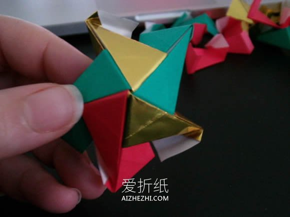 怎么手工折纸二十面体的折法详细图解步骤- www.aizhezhi.com