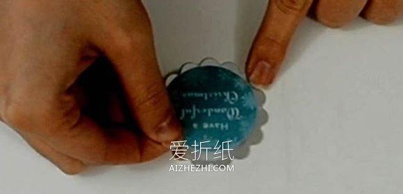 怎么做圣诞节风车折叠贺卡的制作方法图解- www.aizhezhi.com